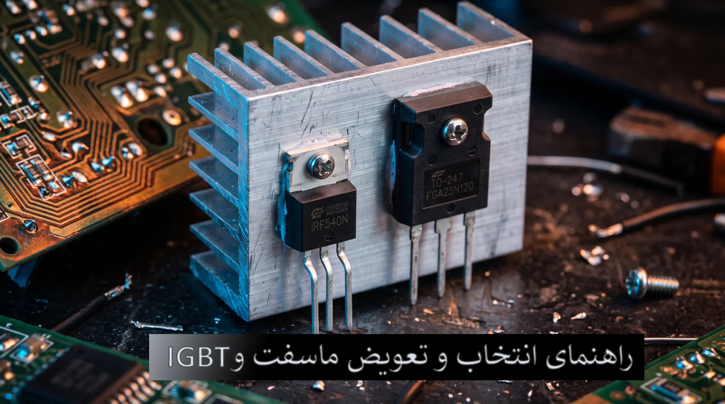 راهنمای جامع انتخاب، جایگزینی و تعویض ترانزیستورهای ماسفت و IGBT در تعمیرات