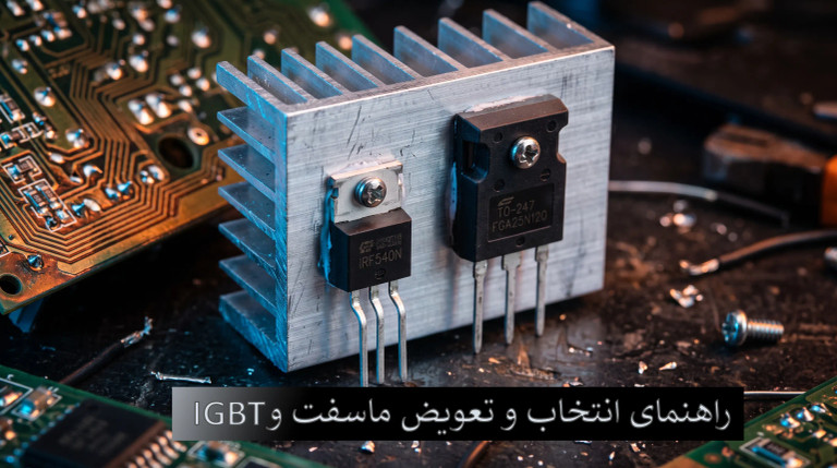 راهنمای جامع انتخاب، جایگزینی و تعویض ترانزیستورهای ماسفت و IGBT در تعمیرات