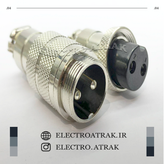 کانکتور نظامی 2 پین قطر 18 میلی متر