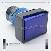 کلید چراغدار مستطیل آبی 5 پایه