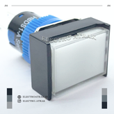 کلید چراغدار مستطیل قرمز 5 پایه