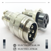 کانکتور نظامی 4 پین قطر 18 میلی متر