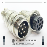 کانکتور نظامی 2 پین قطر 18 میلی متر