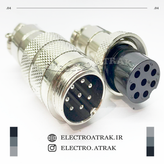 کانکتور نظامی 2 پین قطر 18 میلی متر