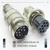 کانکتور نظامی 2 پین قطر 18 میلی متر