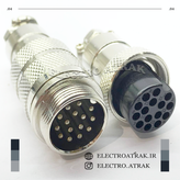 کانکتور نظامی 2 پین قطر 18 میلی متر