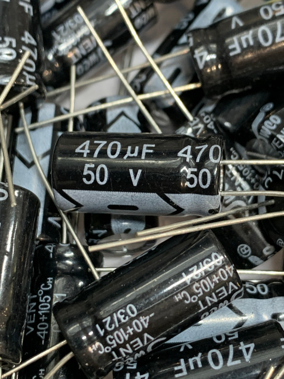 خازن الکترولیت 470 میکروفاراد 50 ولت