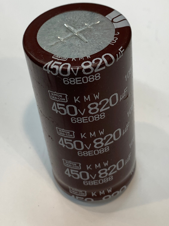 خازن الکترولیت 820 میکروفاراد 450 ولت