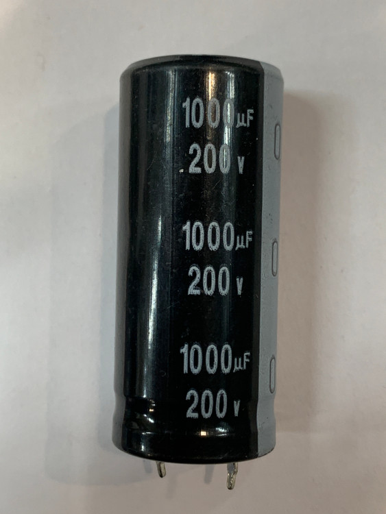 خازن الکترولیت 1000 میکروفاراد 200 ولت