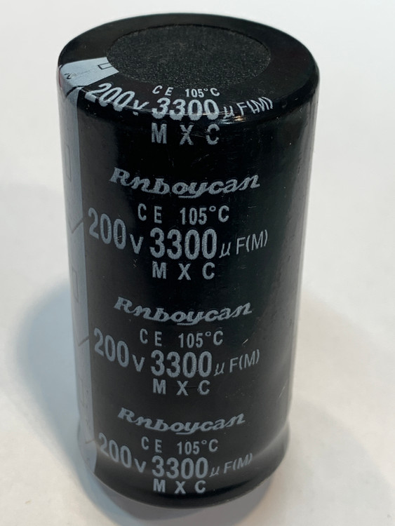 خازن الکترولیت 3300 میکروفاراد 200 ولت