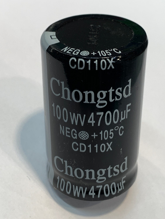 خازن الکترولیت 4700 میکروفاراد 100 ولت