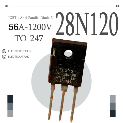 ترانزیستور IGBT / IXGH28N120B TO-247