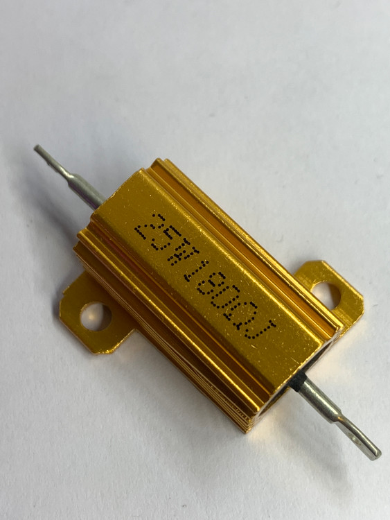 مقاومت فلزی 25 وات 180 اهم