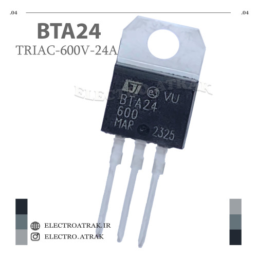 ترایاک BTA24 پکیج TO-220