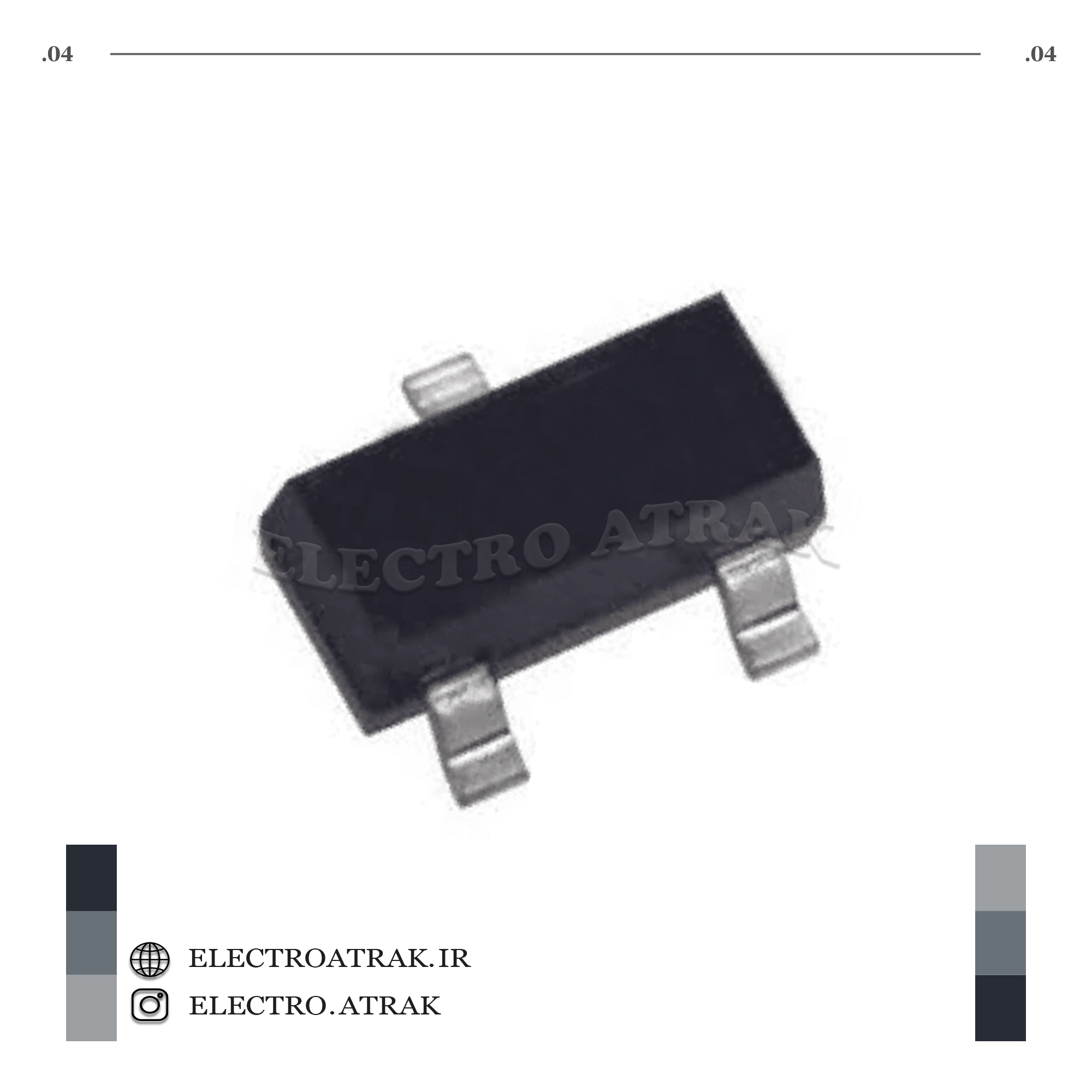 ترایاک MMBTA42/SMD پکیج SOT23