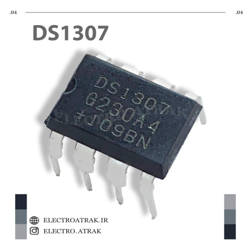 ایسی ساعت - تقویم DS1307 پکیج دیپ DIP