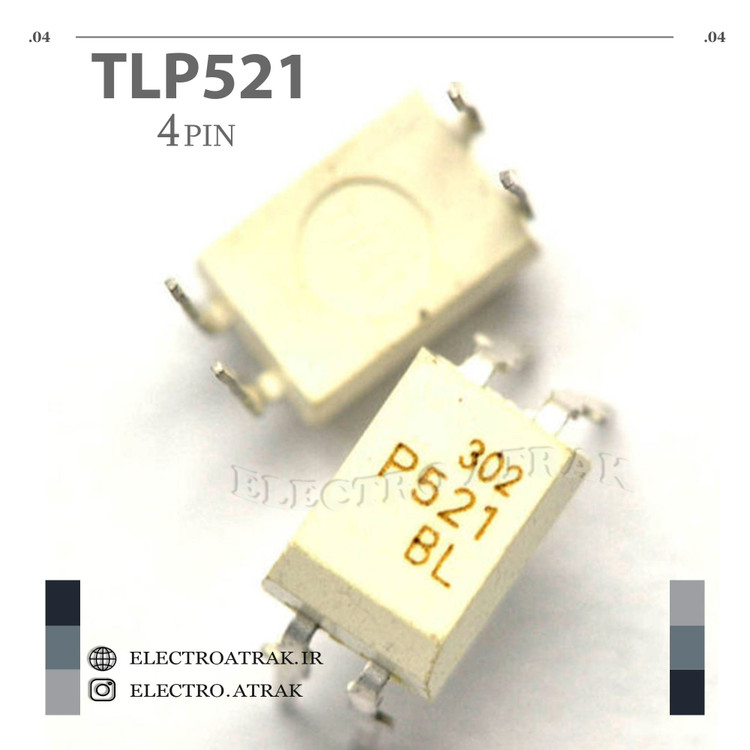 آیسی اپتوکوپلر TLP521 4پایه
