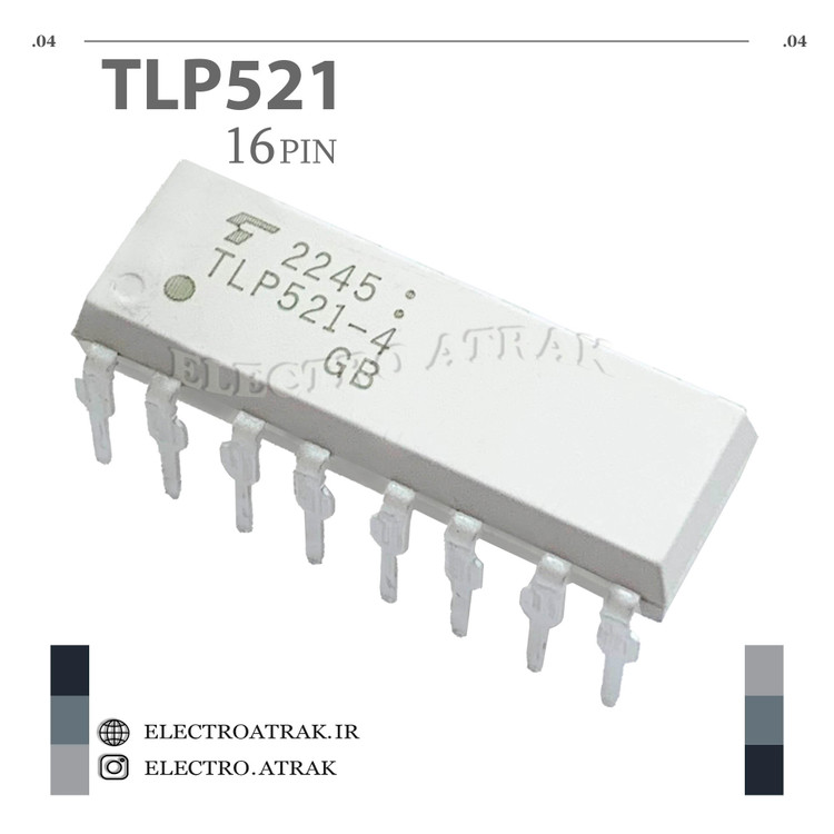 آیسی اپتوکوپلر TLP521 16 پایه دیپ DIP