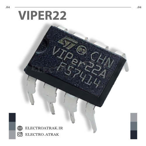 تراشه اورجینال تغذیه VIPER22 دیپ DIP