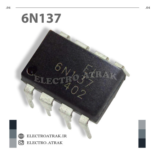 تراشه اورجینال اپتوکوپلر 6N137