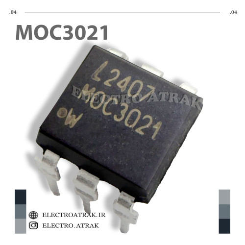 تراشه اورجینال اپتوکوپلر MOC3021 دیپ DIP