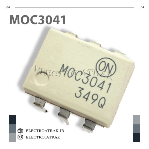 تراشه اورجینال اپتوکوپلر MOC3041 DIP دیپ