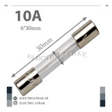 فیوز شیشه ای بزرگ 6*30 10آمپر 10A