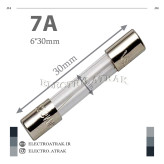 فیوز شیشه ای بزرگ 6*30 7آمپر 7A