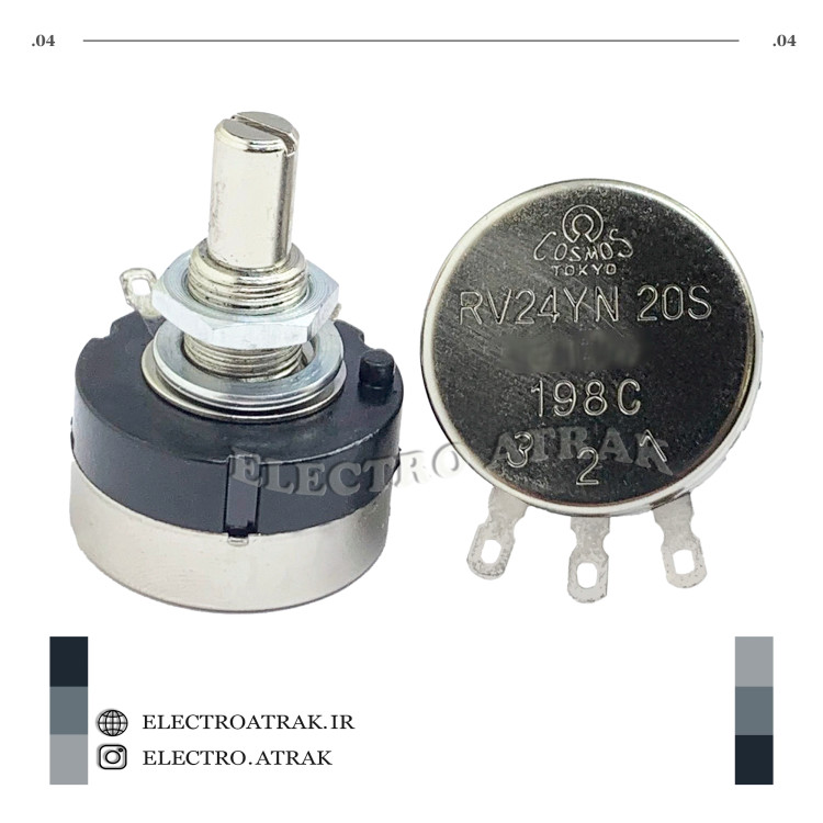 ولوم پتانسیومتر RV24YN