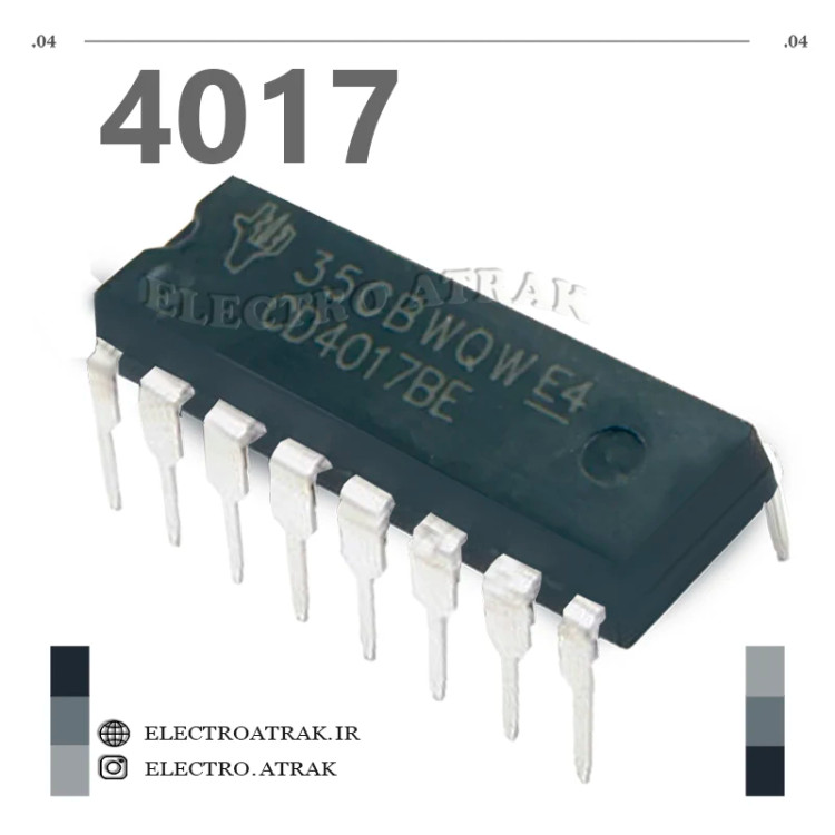 تراشه آیسی CD4017