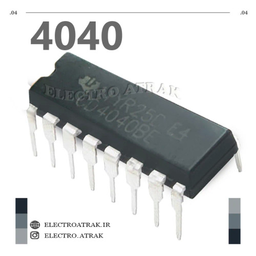 تراشه آیسی CD4040 DIP دیپ