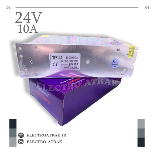 سوئیچینگ 24 ولت 10 آمپر برند تسلا
