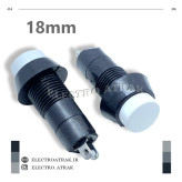 کلید شاسی فشاری گرد 2 پایه بلند سفید