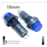 کلید شاسی فشاری گرد 2 پایه بلند آبی