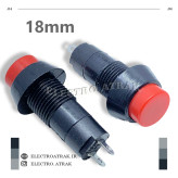 کلید شاسی فشاری گرد 2 پایه بلند قرمز