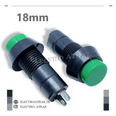 کلید شاسی فشاری گرد 2 پایه بلند سبز