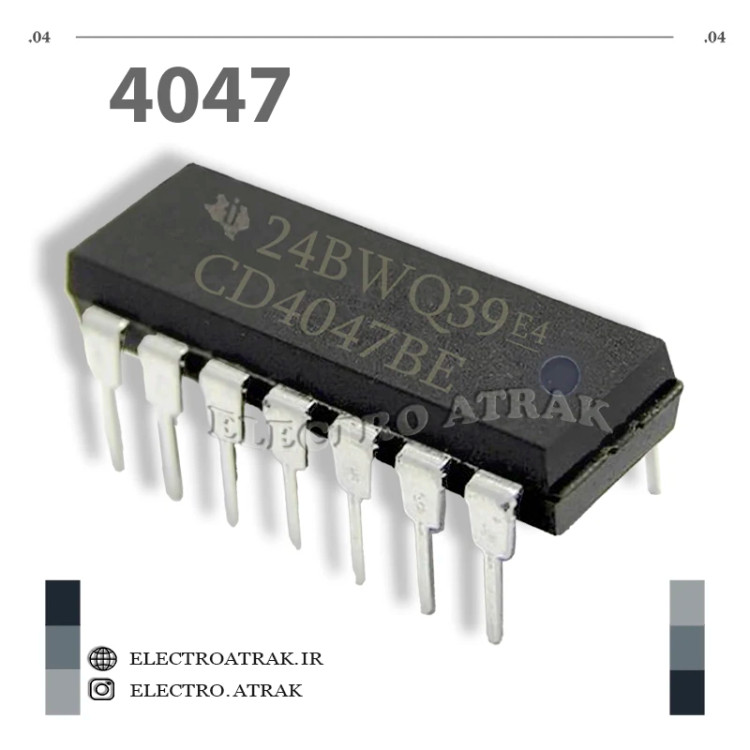 آیسی مولتی ویبراتور CD 4047BE