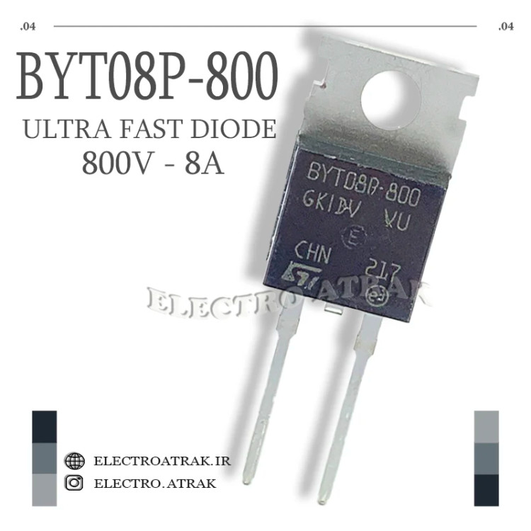 دیود فوق سریع BYT08P-800