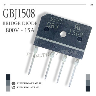 پل دیود شانه ای اورجینال GBJ 1508