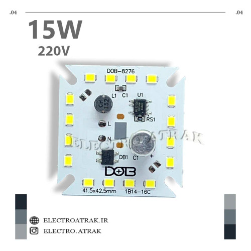 ال ای دی 15 وات سفید 220 ولت DOB