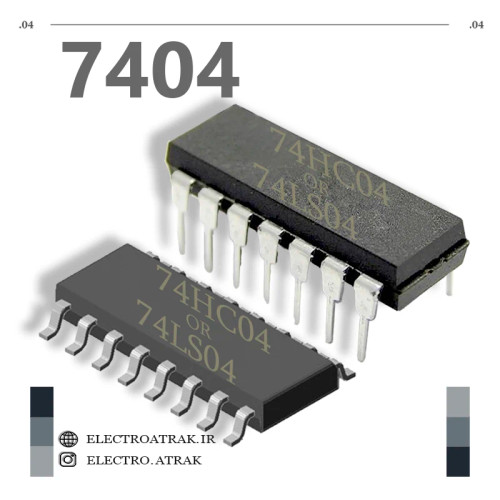 تراشه آیسی 7404 گیت NOT