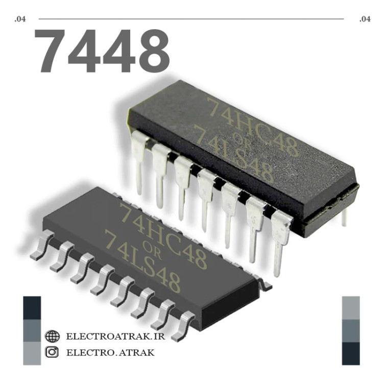 تراشه آیسی 7448 گیت AND