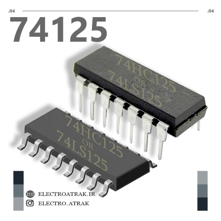 تراشه آیسی بافر 74125