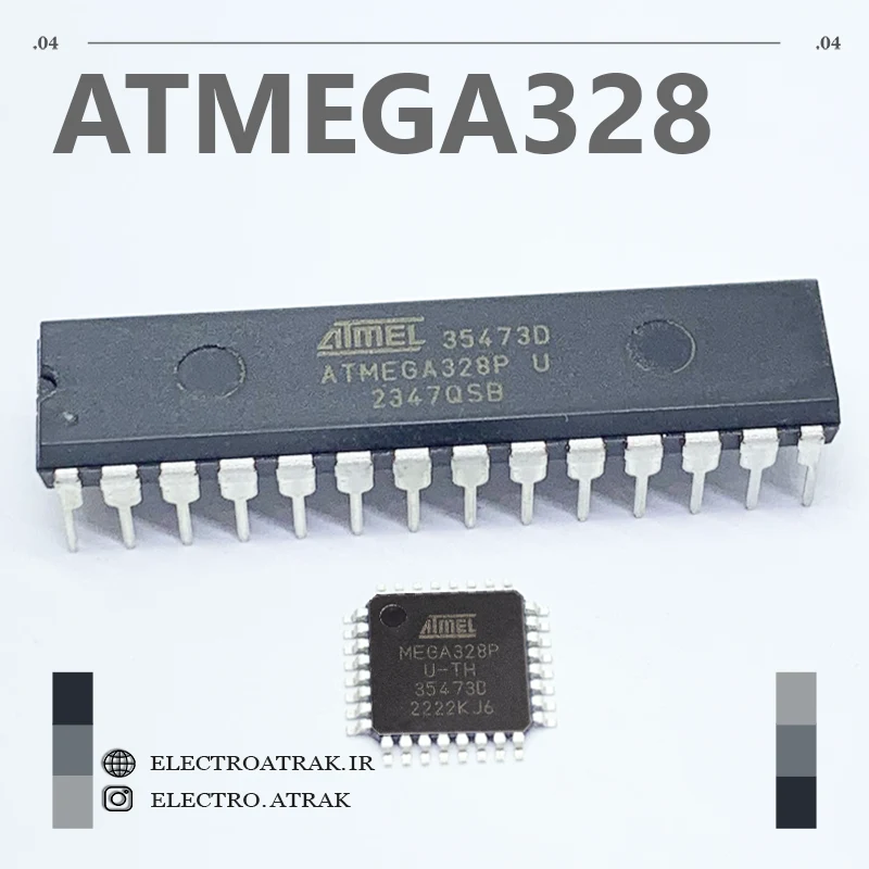 آیسی میکروکنترلر ATMEGA328A اورجینال