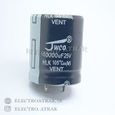 خازن الکترولیت 10000 میکروفاراد 25 ولت برند jwco