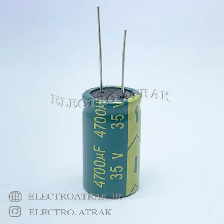خازن الکترولیت 4700 میکروفاراد 35 ولت برند jwco