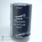 خازن الکترولیت 2200 میکروفاراد 250 ولت برند jwco