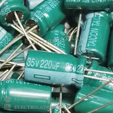 خازن الکترولیت 220 میکروفاراد 35 ولت JWCO