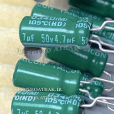 خازن الکترولیت 4.7 میکروفاراد 50 ولت