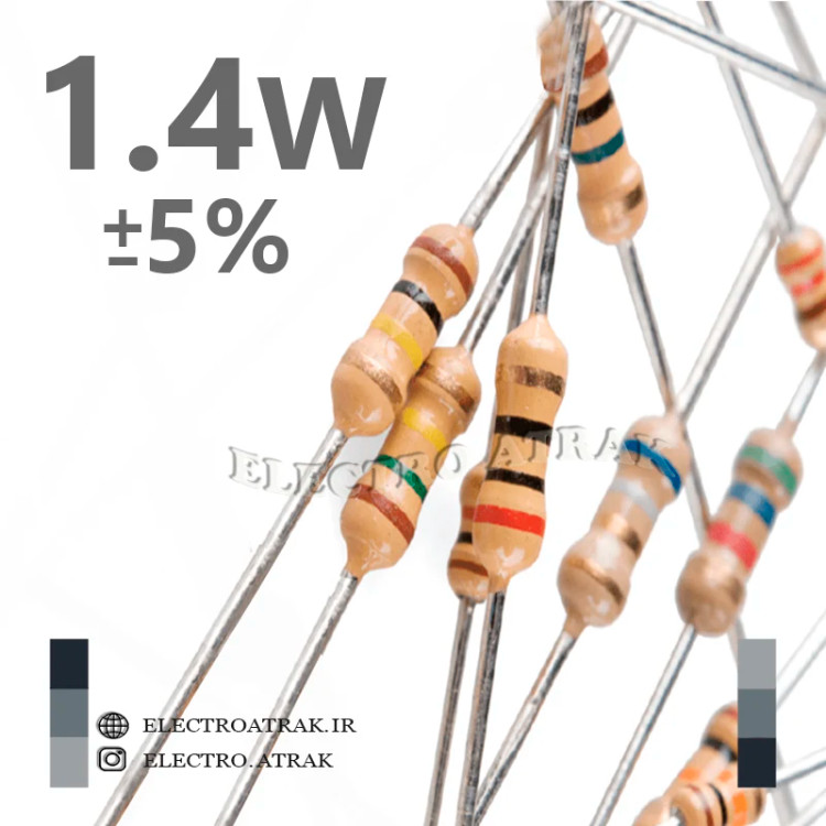 مقاومت کربنی 0.25 (1.4) وات (بسته 20عددی)